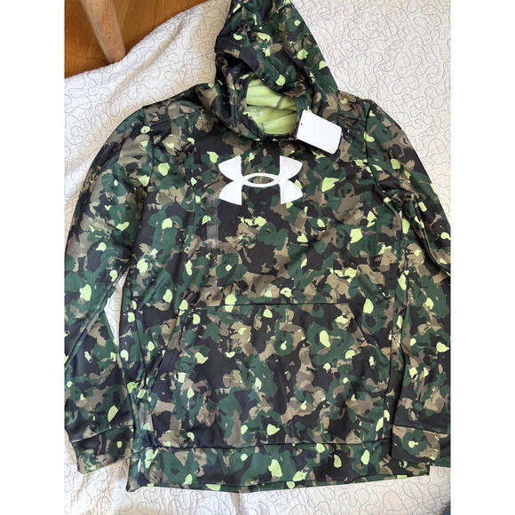 Under Armour Boy's Camo Hoodie Sweatshirt Size XL - Picture 1 of 4